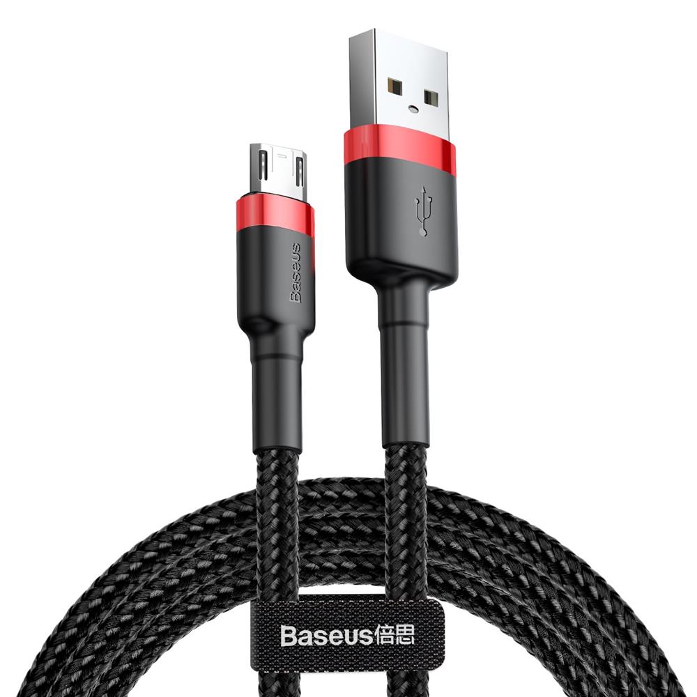 Baseus kabelis Cafule USB - microUSB 3,0 m 1,5A sarkans-melns