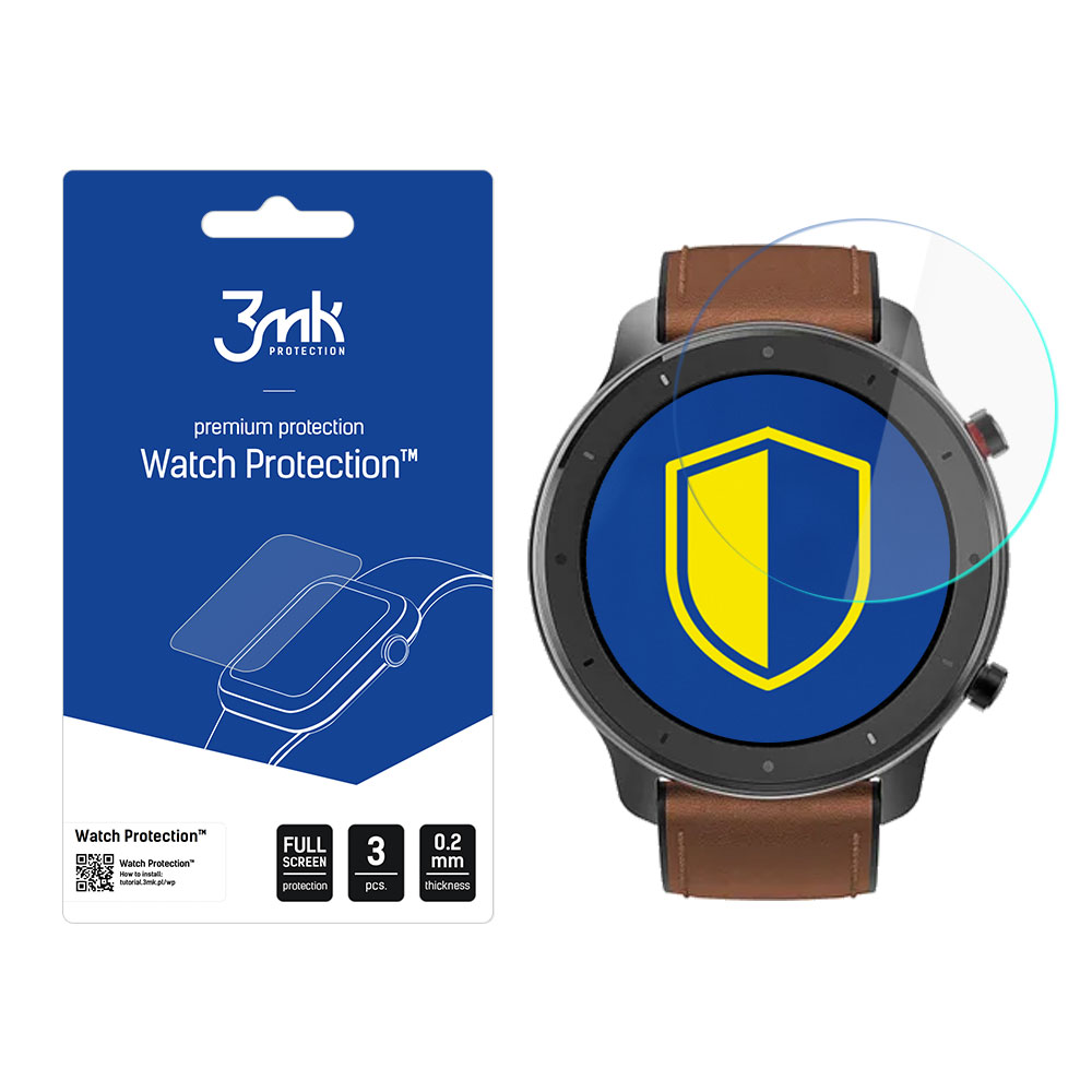 3mk pulksteņa aizsardzība™ v. FlexibleGlass hibrīdstikls Xiaomi Amazfit GTR 47 mm