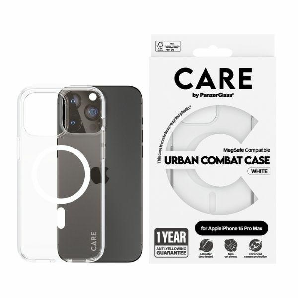 CARE by PanzerGlass Urban Combat Magnētiskais viedtālruņa apvalks iPhone 15 Pro Max - balts