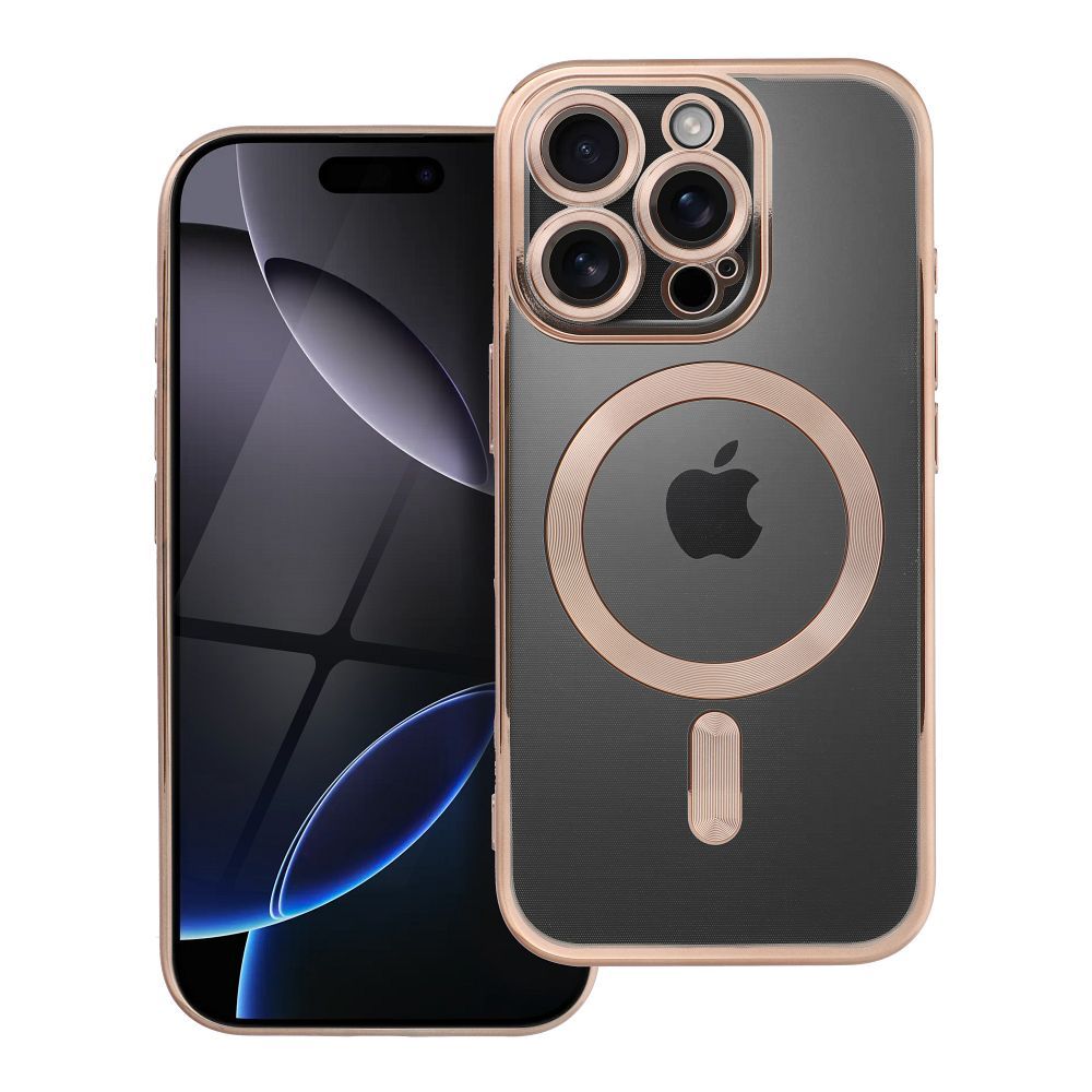 ELECTRO MAG COVER magnētiskais viedtālruņa apvalks, savietojams ar MagSafe, paredzēts IPHONE 16 Pro, brūnā krāsā