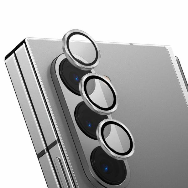 Uniq Optix Auminium rūdītais stikls lēcai ar aplikatoru Samsung Galaxy Z Fold 6 - balts