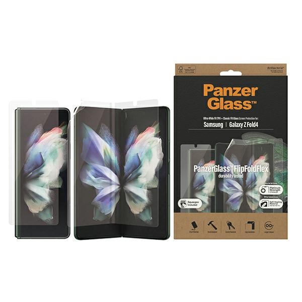PanzerGlass Klasiskā piemērotība īpaši plats antibakteriāls rūdītais stikls Samsung Galaxy Z Fold4