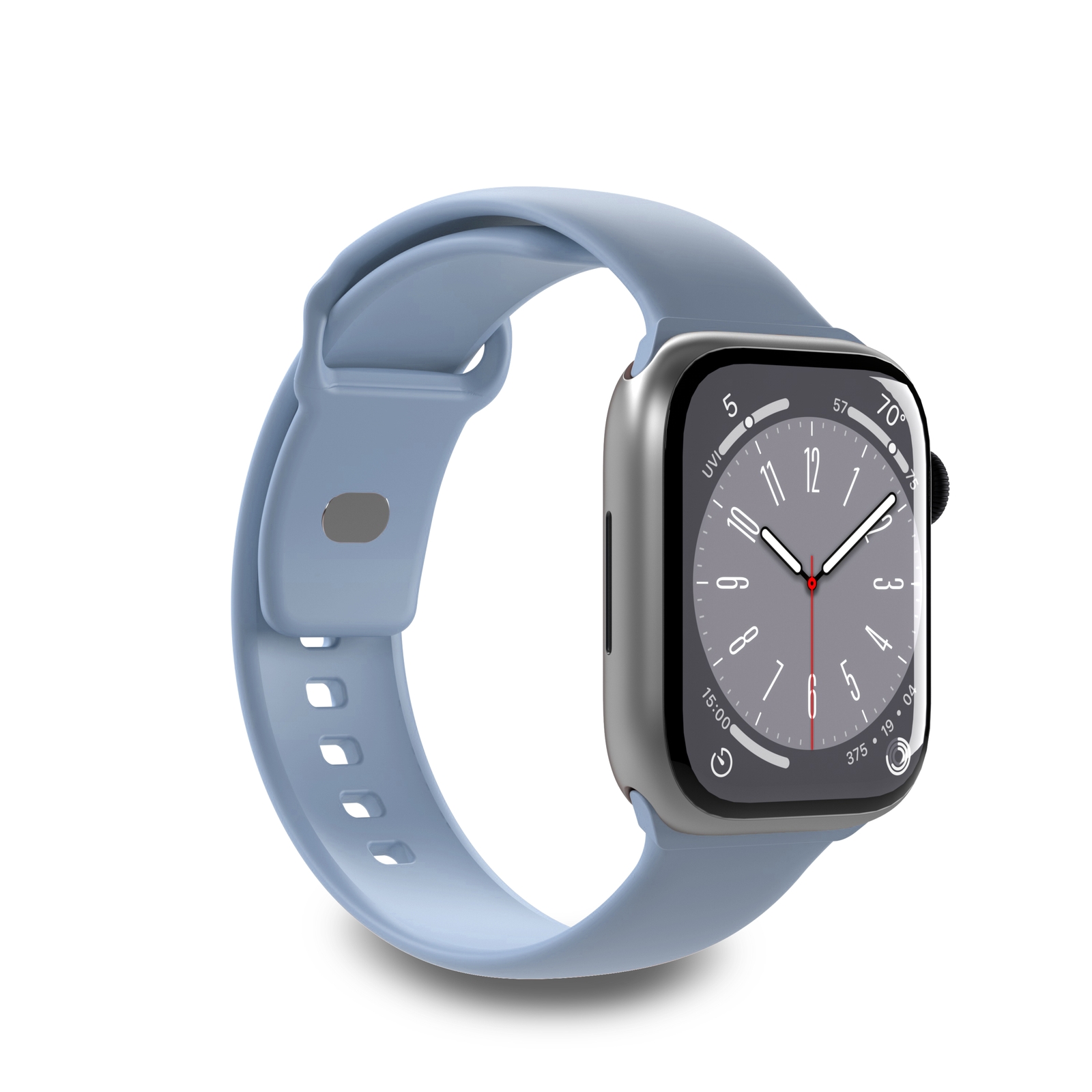 Puro Icon silikona siksniņa Apple Watch 42/44/45/49 mm - gaiši zils (2 gab.)