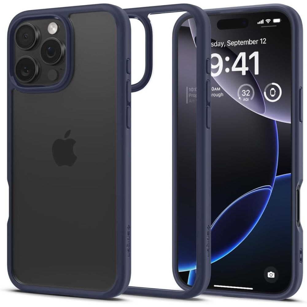 Spigen Ultra Hybrid viedtālruņa apvalks iPhone 16 Pro Max – zils