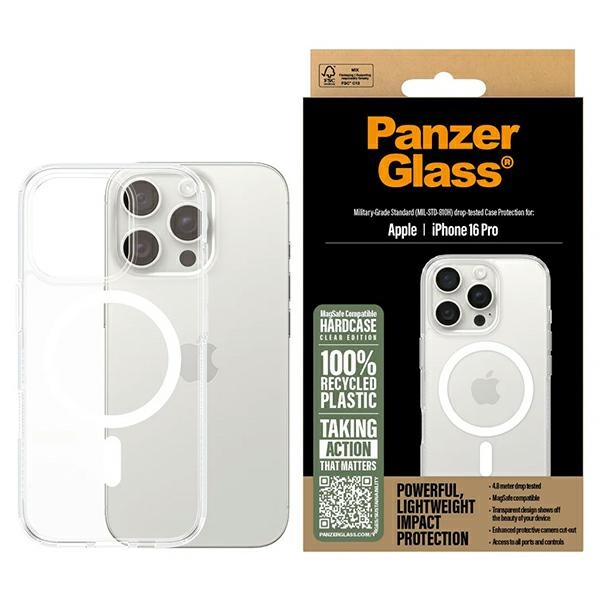 PanzerGlass cietais viedtālruņa apvalks iPhone 16 Pro 6.3" balts MagSafe 1292