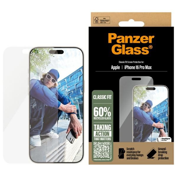 PanzerGlass aizsargstikls iPhone 16 Pro Max 6.9" klasiskais 2876