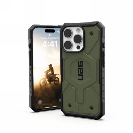 UAG Pathfinder Magnētiskais viedtālruņa apvalks iPhone 16 Pro - zaļš