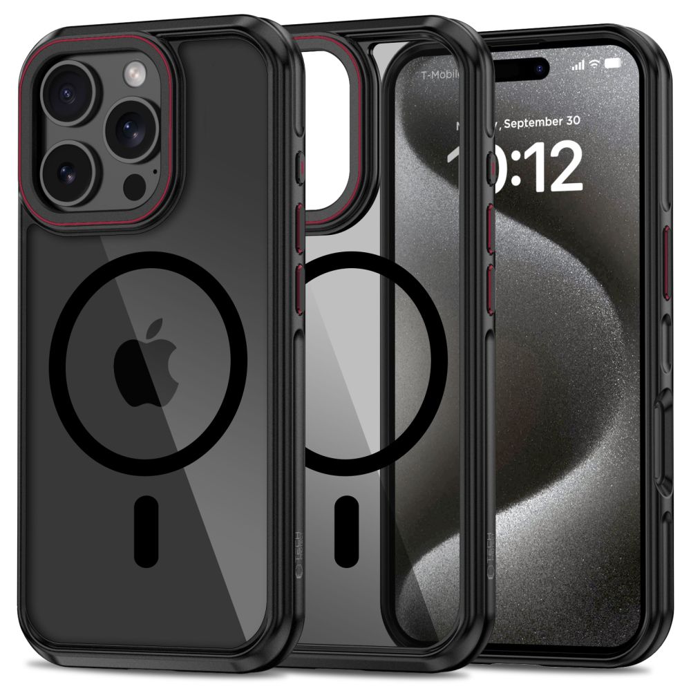 Tech-Protect MagHybrid Magnētiskais viedtālruņa apvalks iPhone 16 Pro - melna