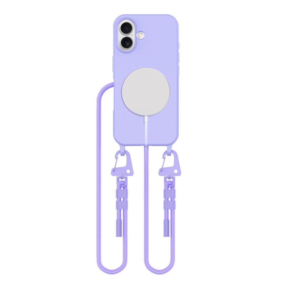 Tech-Protect MagNecklace MagSafe apvalks iPhone 16 - violets