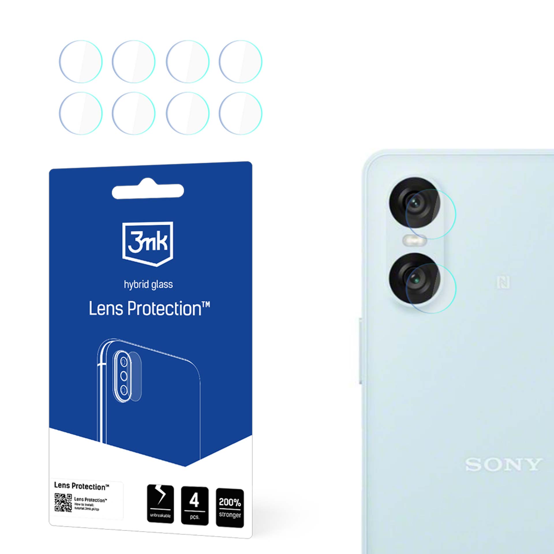 Kameras vāciņš (m) 3mk Objektīva aizsargs Sony Xperia 10 VI