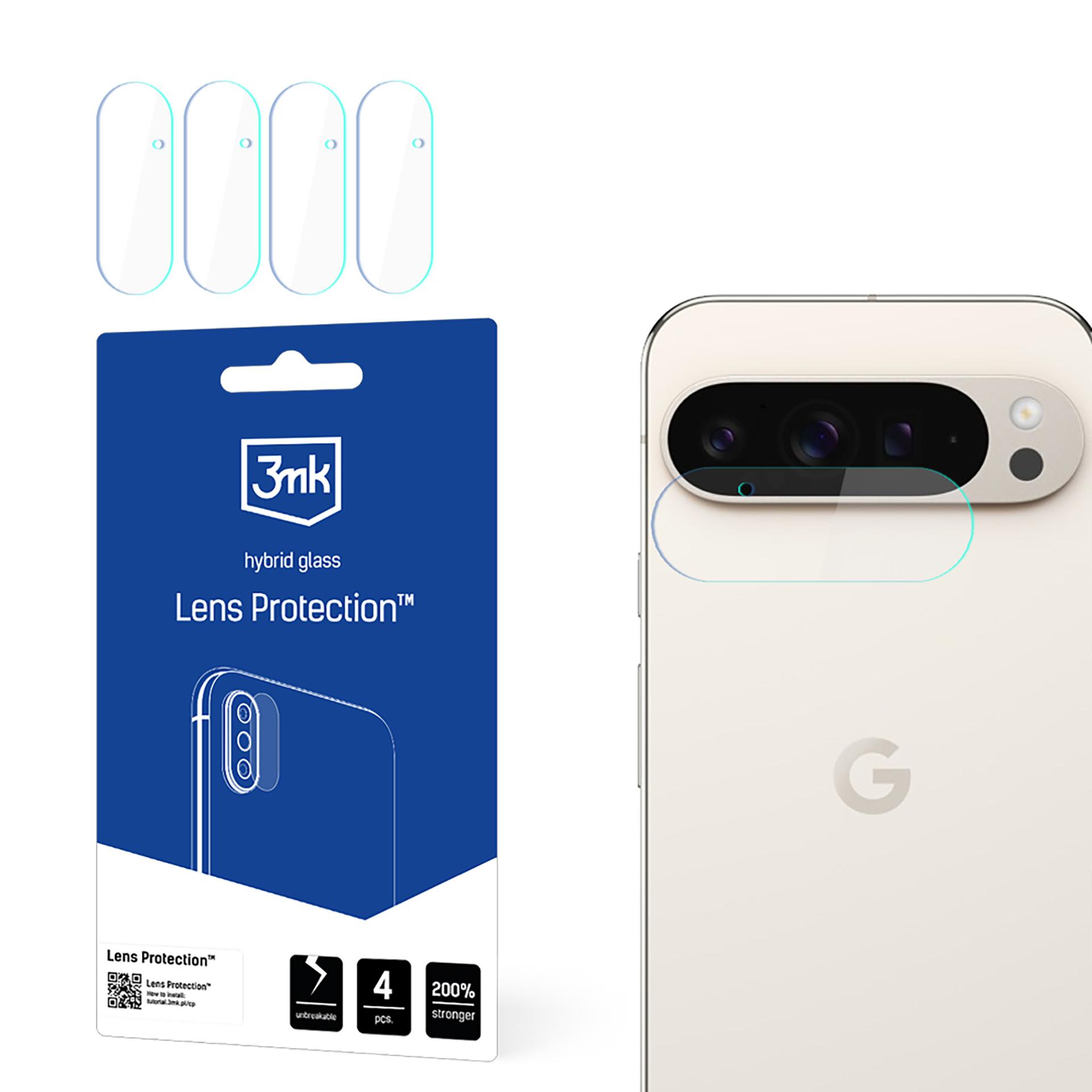 Hibrīdais stikls kameras objektīvam 3mk Lens Protection Google Pixel 9 Pro XL