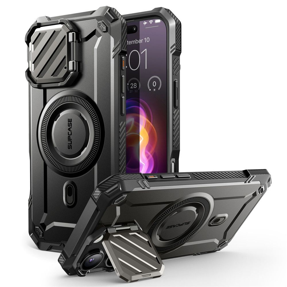 Supcase UB XT Mag apvalks ar MagSafe iPhone 16 - melns