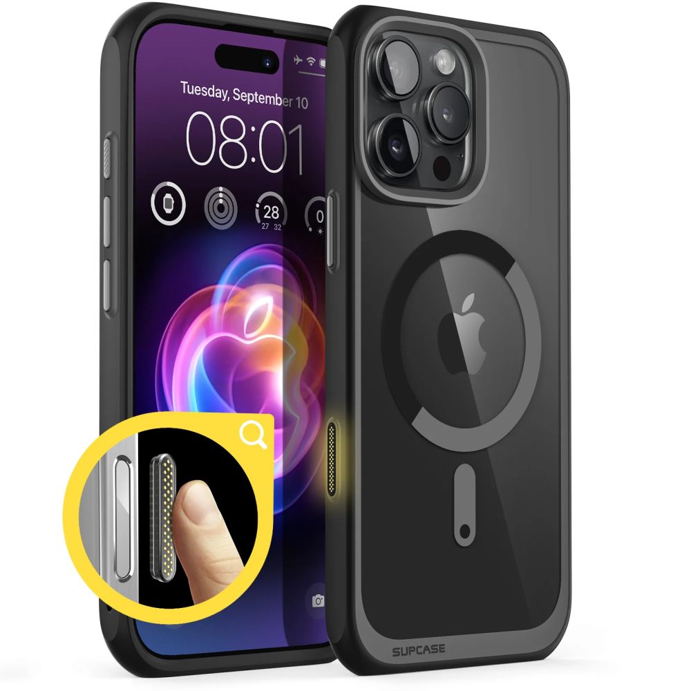 Supcase UB Mag apvalks ar MagSafe iPhone 16 Pro – melns