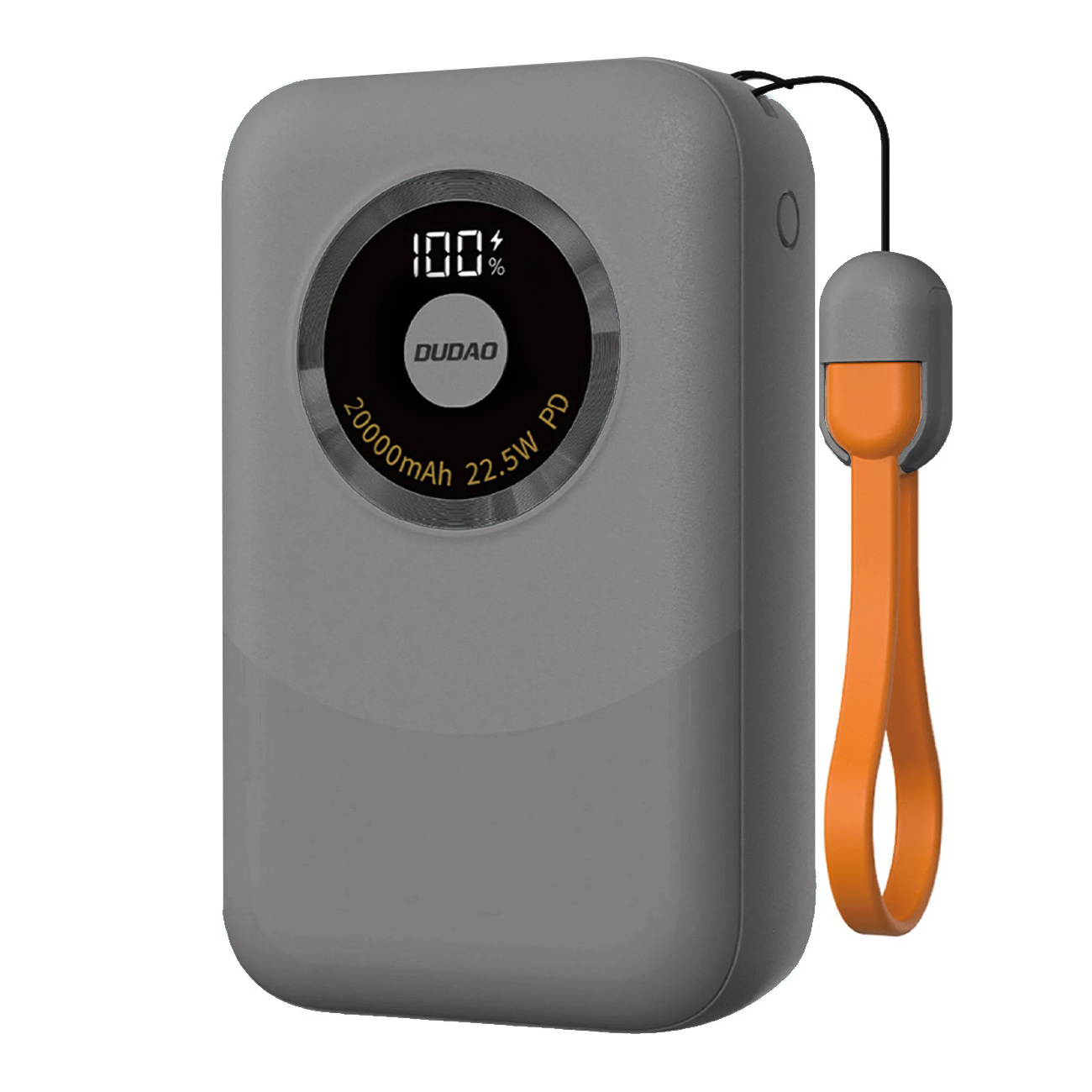 Dudao K21 Mini 10000mAh 22.5W USB-A / USB-C Portatīvais lādētājs (m) - pelēks