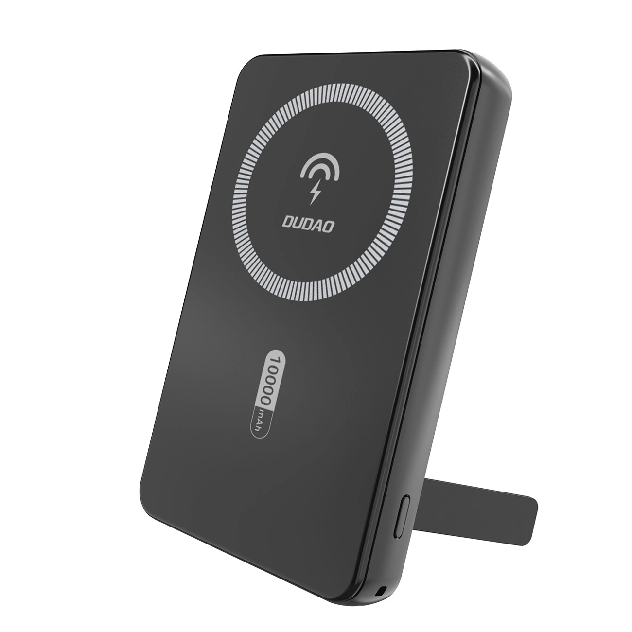 Portatīvais lādētājs Dudao K14S+ 10000mAh 20W USB-A / USB-C / Magnētiskais ar statīvu - melna