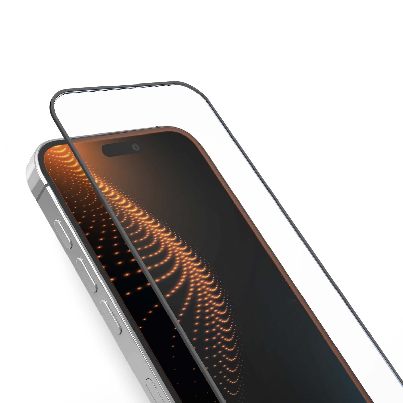 SBS rūdītais stikls D3O ar rāmi iPhone 15 Pro Max