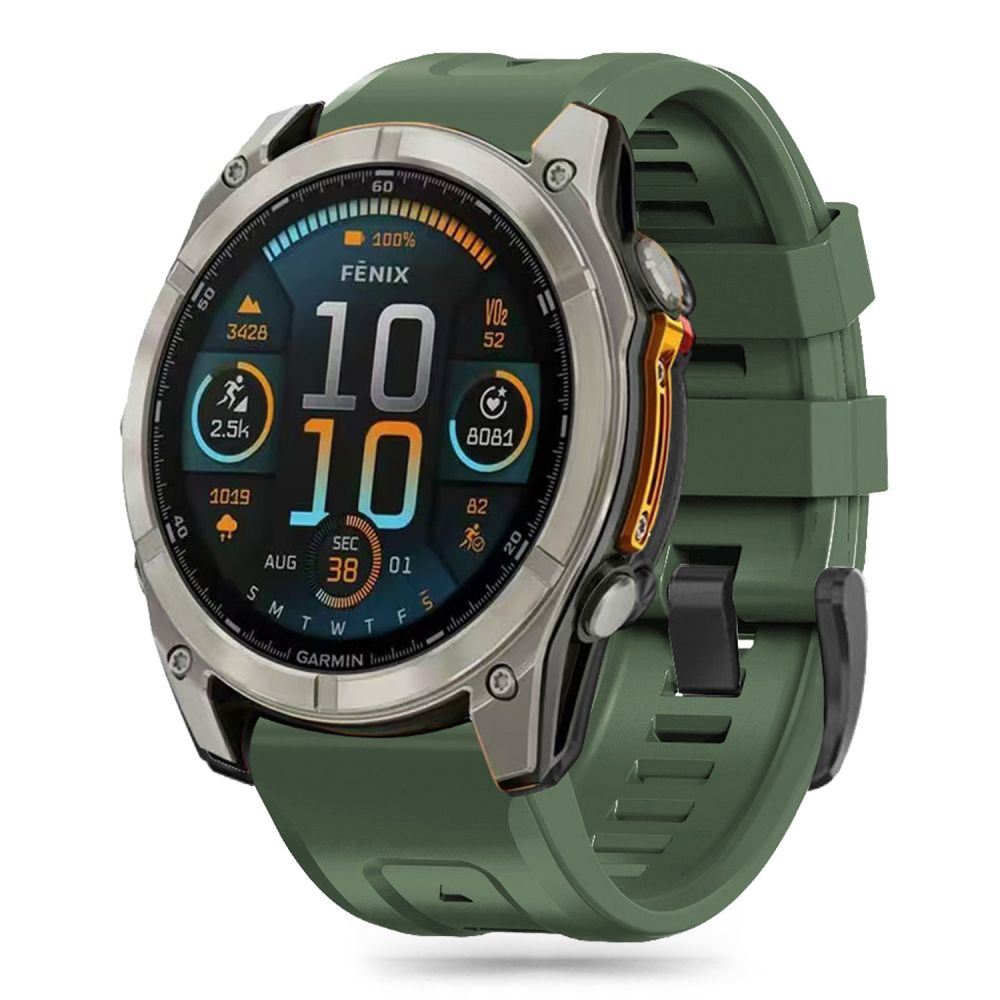 Tech-Protect silikona siksniņa Garmin Fenix 5S / 5S PLUS / 6S / 6S Pro / 7S / 8 (43MM) - zaļš