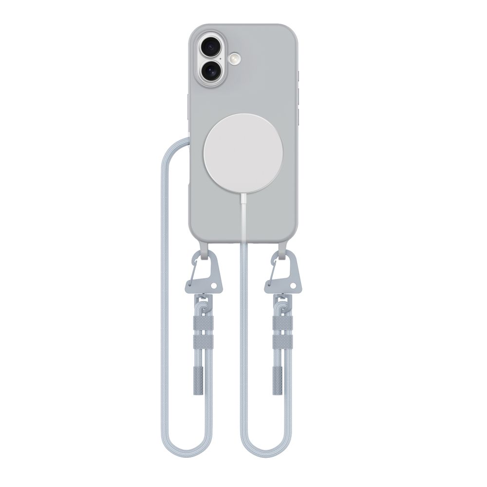 Tech-Protect MagNecklace MagSafe apvalks iPhone 16 - pelēks