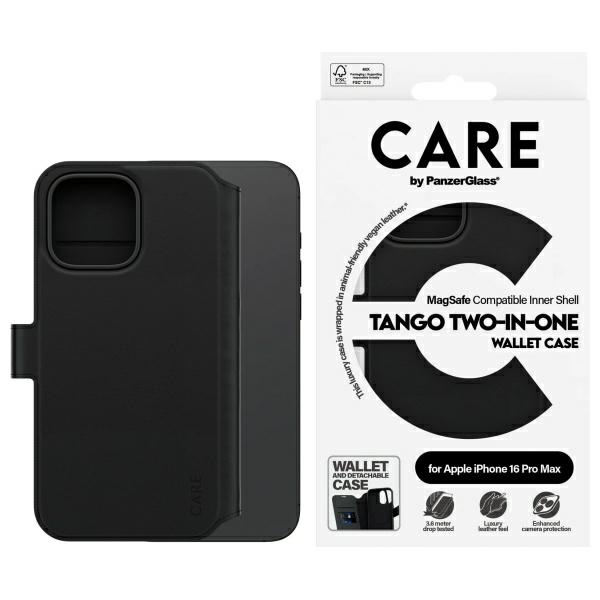 CARE by PanzerGlass Tango 2in1 maks Magnētiskais viedtālruņa apvalks iPhone 16 Pro Max - melns