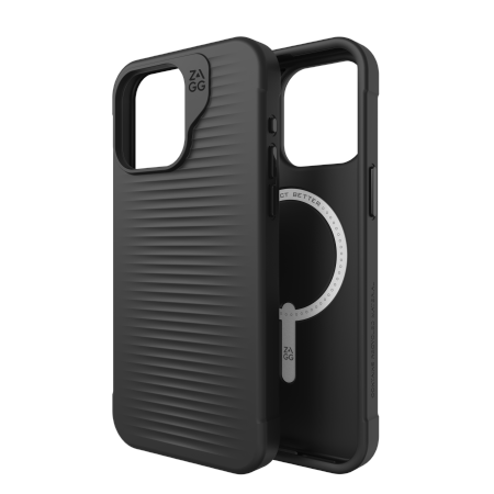ZAGG Luxe Snap viedtālruņa apvalks ar MagSafe iPhone 15 Pro Max - melns