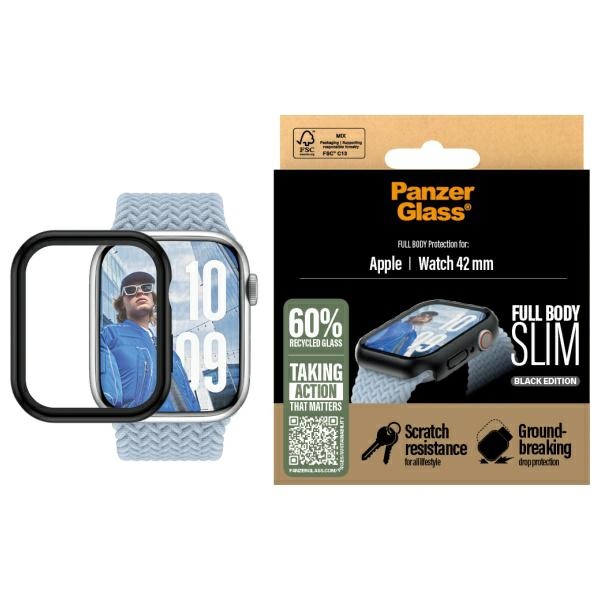 PanzerGlass Snappie Pilns korpuss Apple Watch 10 42mm melns/melns 3716