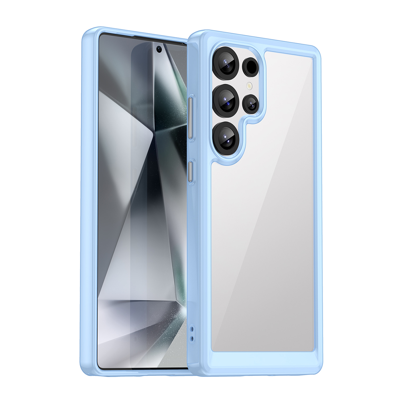 Viedtālruņa apvalks (m) ar Gel Frame Samsung Galaxy S25 Ultra - zils (m)