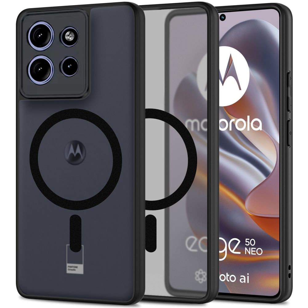 Tech-Protect MagMat Magnētiskais viedtālruņa apvalks Motorola Edge 50 Neo - melns