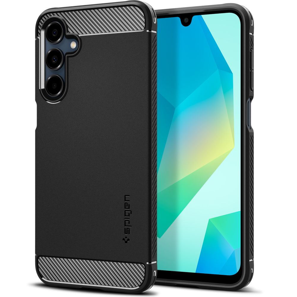 Spigen Rugged Armor viedtālruņa apvalks Samsung Galaxy A16 4G / 5G - melns