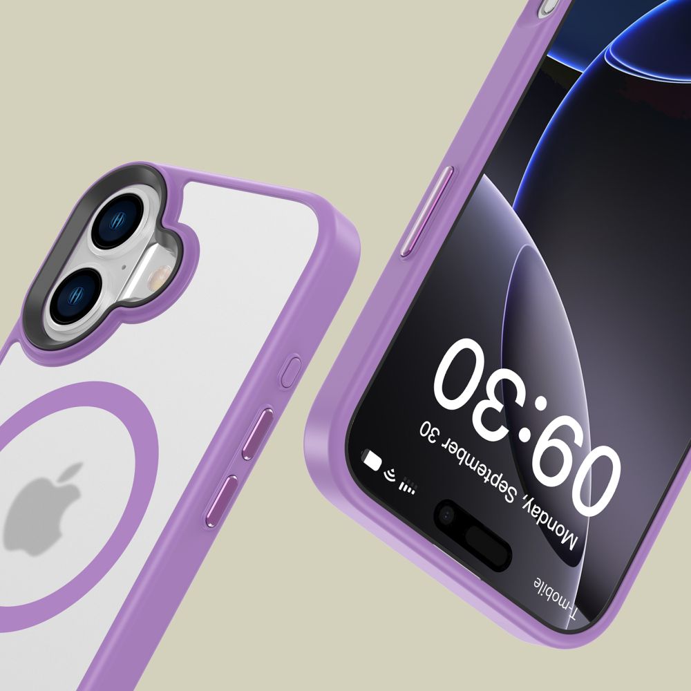 Tech-Protect MagMat magnētiskais apvalks iPhone 16 - violeta