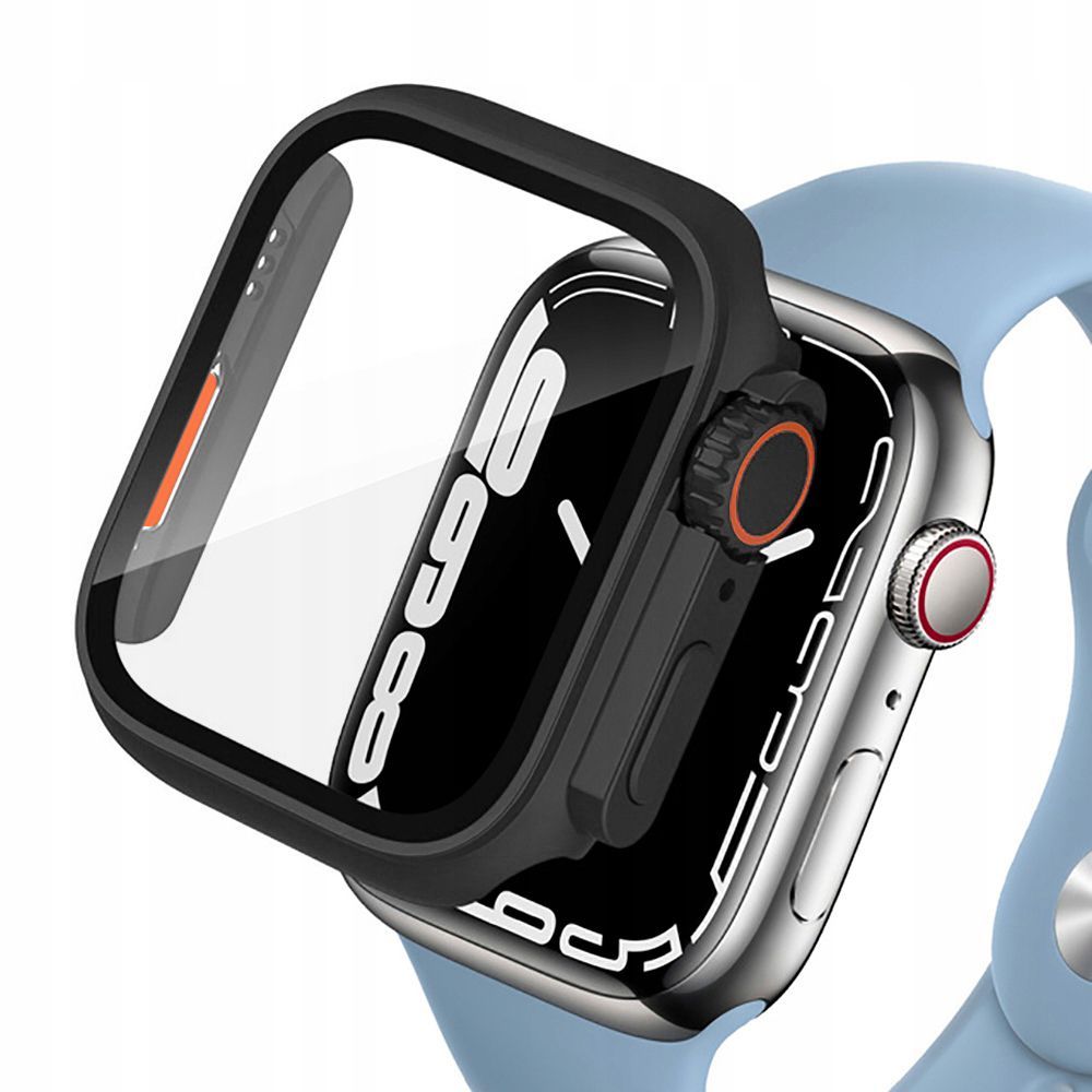 Tech-Protect Defense360 viedtālruņa apvalks Apple Watch 46mm - melns - oranžs