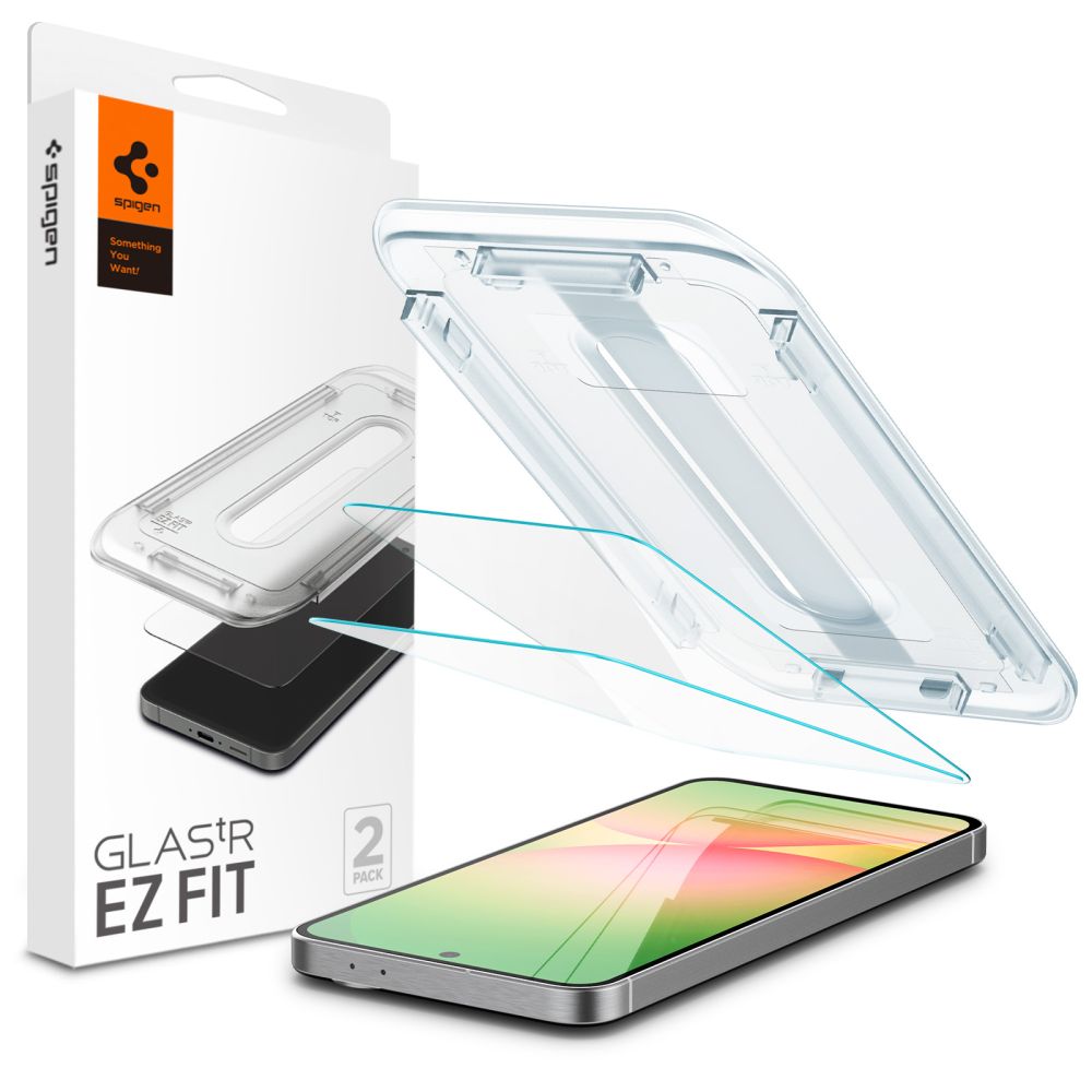 Spigen Glas.tR EZ Fit rūdītais stikls Samsung Galaxy S24 FE (2 gab.)