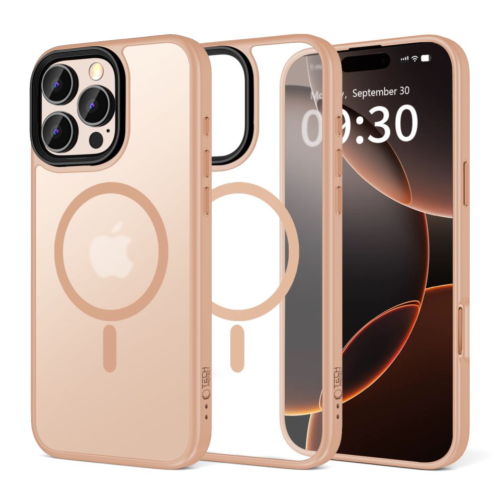 Tech-Protect MagMat Magnētiskais viedtālruņa apvalks iPhone 16 Pro Max - rozā