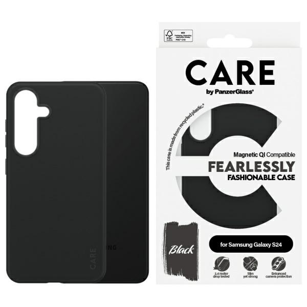 CARE by PanzerGlass Modes QI apvalks Samsung Galaxy S24 - melns