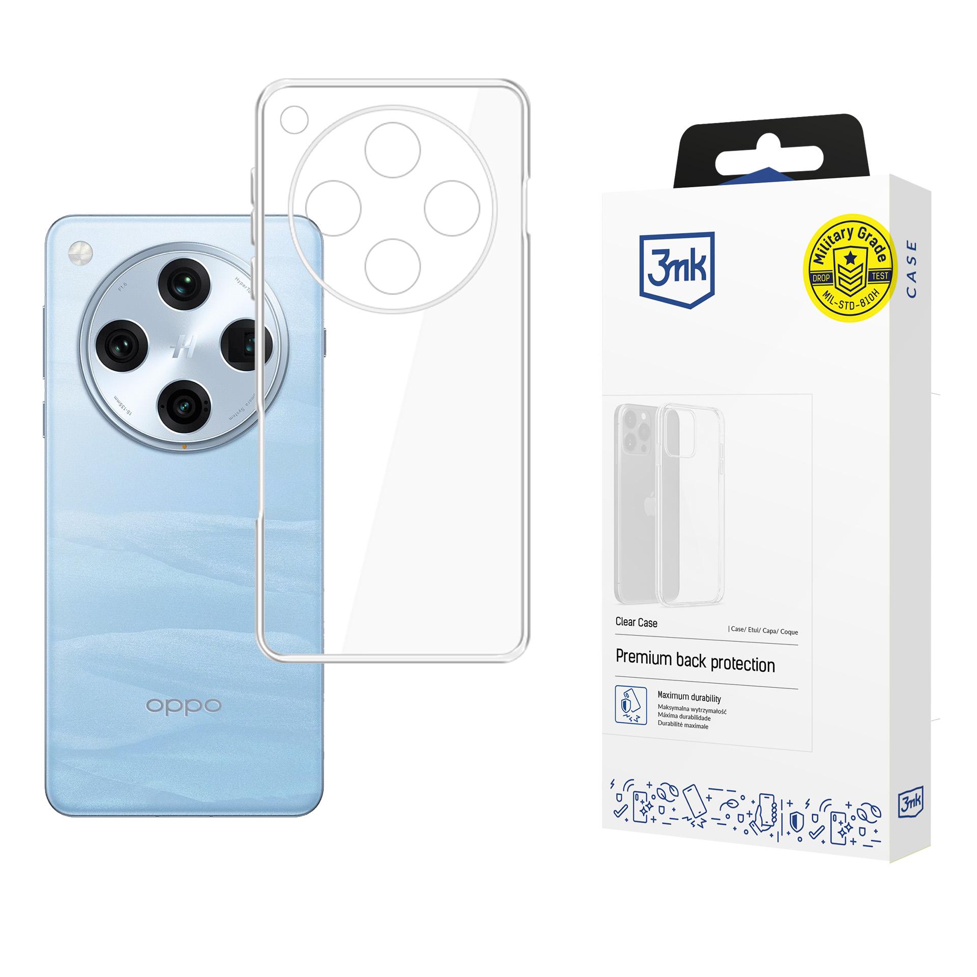 3mk caurspīdīgs viedtālruņa apvalks Oppo Find X8 Pro - caurspīdīgs