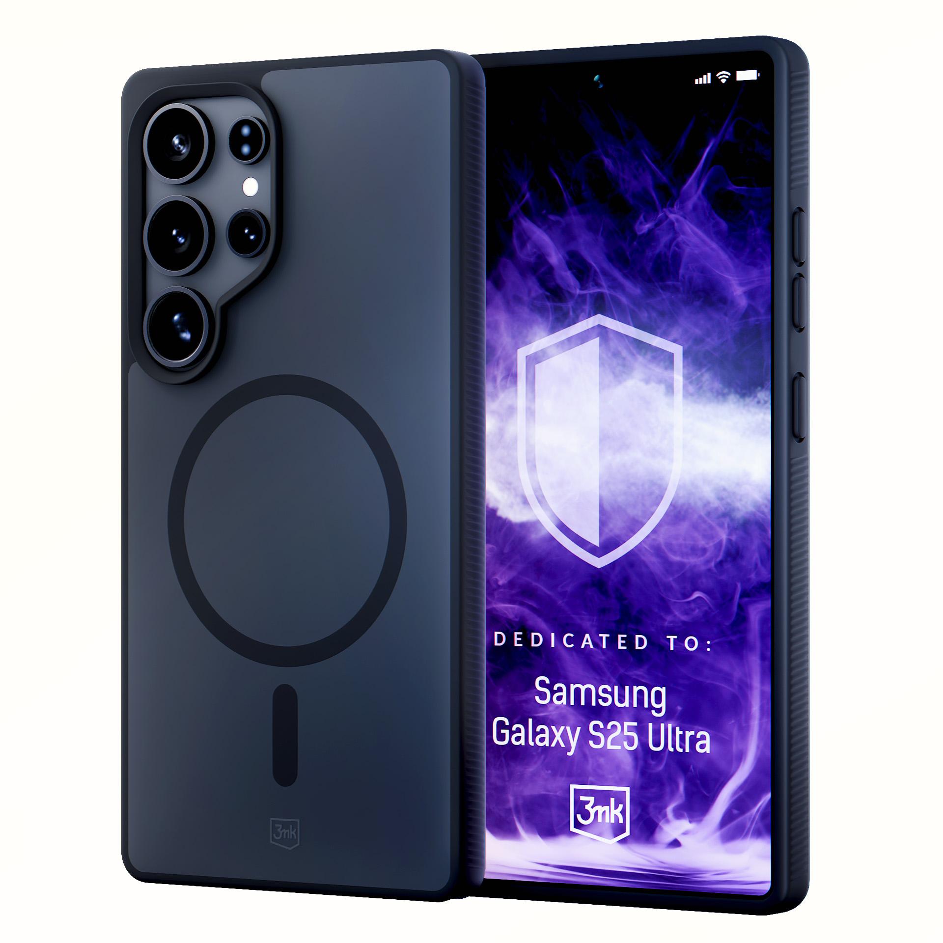3mk dūmakains magnētiskais viedtālruņa apvalks Samsung Galaxy S25 Ultra - melns