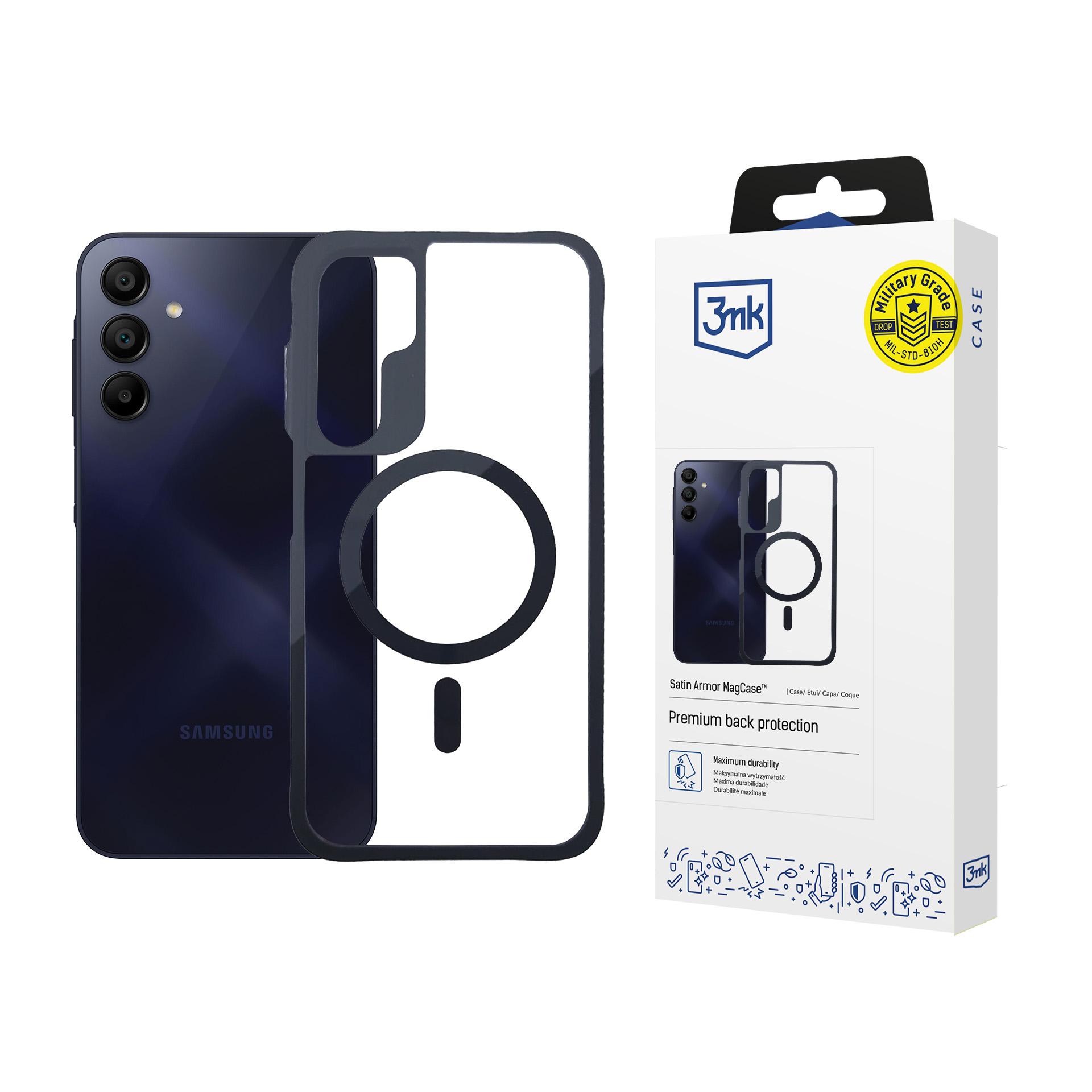 3mk Satin Armor MagCase Samsung Galaxy A15 5G - caurspīdīgs