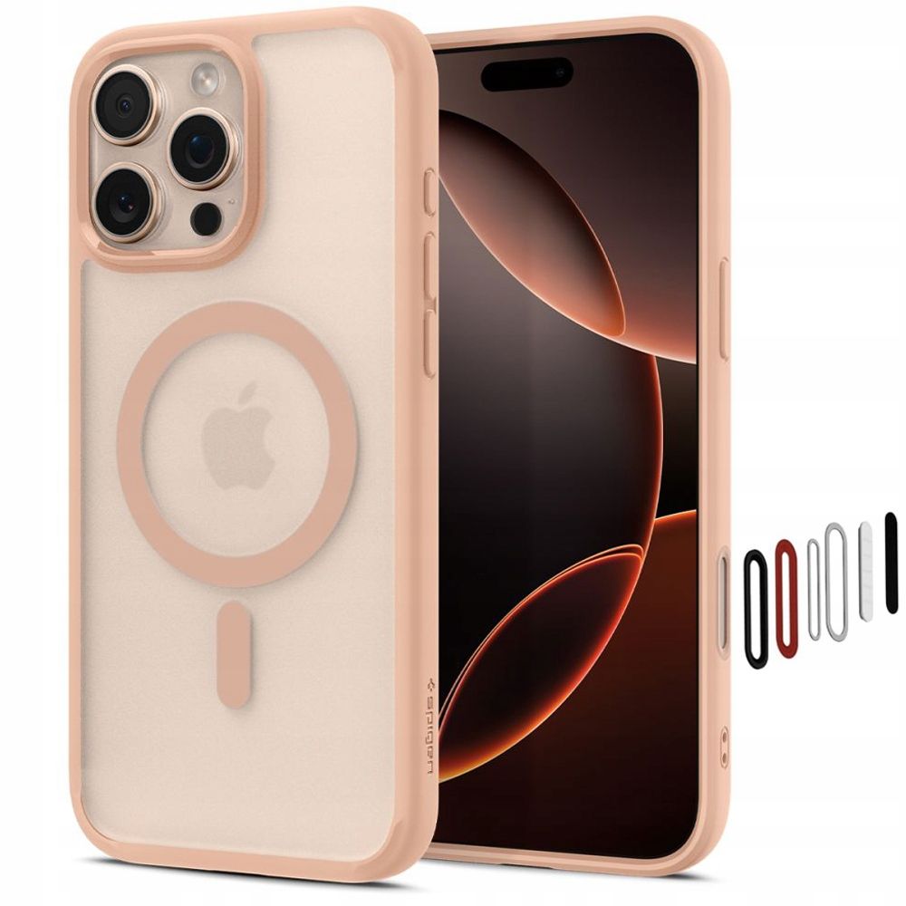 Spigen Ultra Hybrid 'T' Magnētiskais viedtālruņa apvalks iPhone 16 Pro - rozā