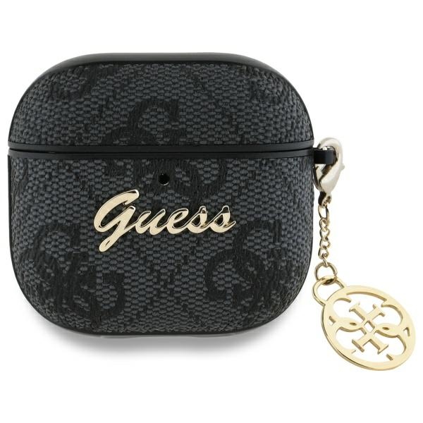 Guess GUA4G4GSMK AirPods 4 vāciņš melns 4G Charm kolekcija