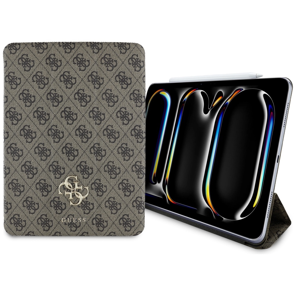 Guess GUFC11PM24PS4SGW iPad Pro 11" 2024 brūns Magnētiskais 4G Liels Logotips