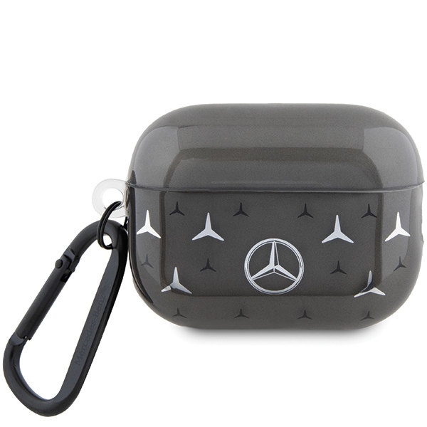 Mercedes MEAP28DPMGS AirPods Pro 2 (2022/2023) apvalks ar lielas zvaigznes rakstu, melns