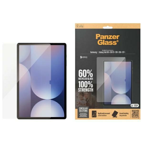 PanzerGlass īpaši plata pārklājuma rūdītais aizsargstikls Samsung Galaxy Tab S7+ / S8+ / S9+ / S9 FE+ / S10+