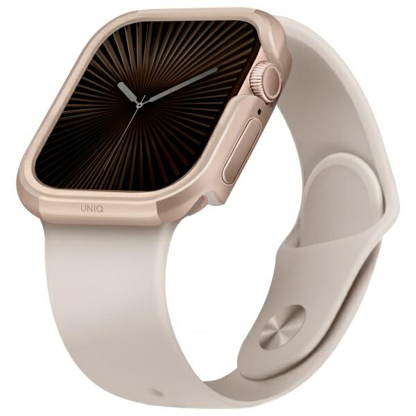 Uniq apvalks Valencia Apple Watch Series 46mm – zelta/zelta