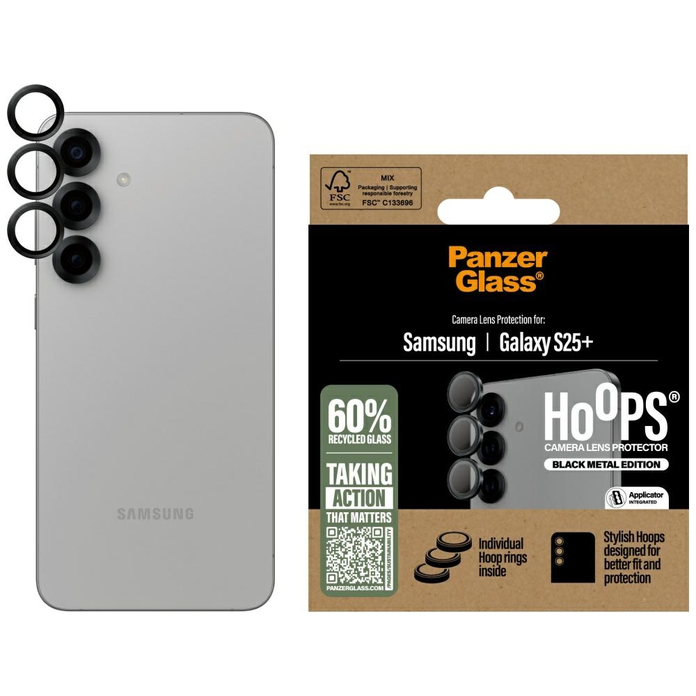 PanzerGlass Hoops objektīva aizsargs Samsung Galaxy S25+ melns