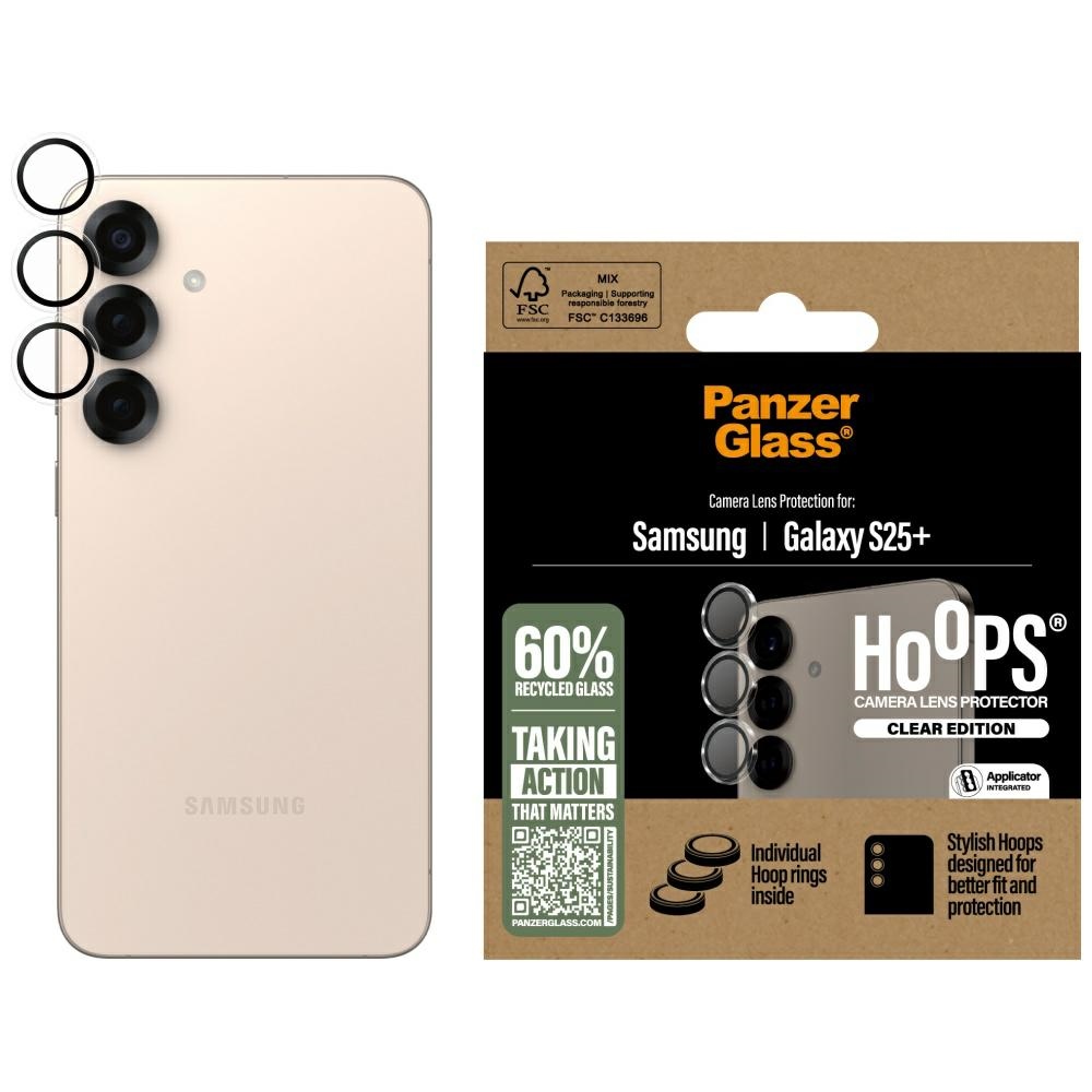 PanzerGlass Hoops objektīva aizsargstikls Samsung Galaxy S25+ caurspīdīgs