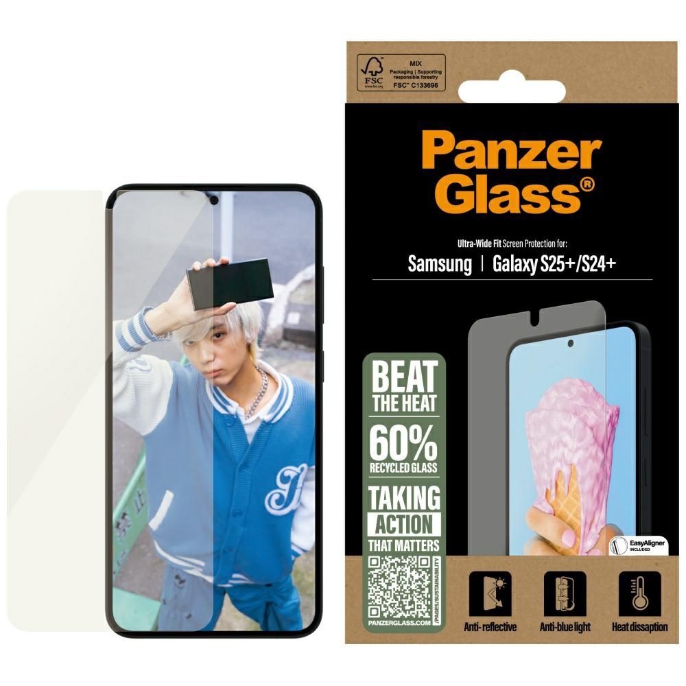 PanzerGlass All-in-One Ultra-Wide Fit aizsargstikls Samsung Galaxy S25+