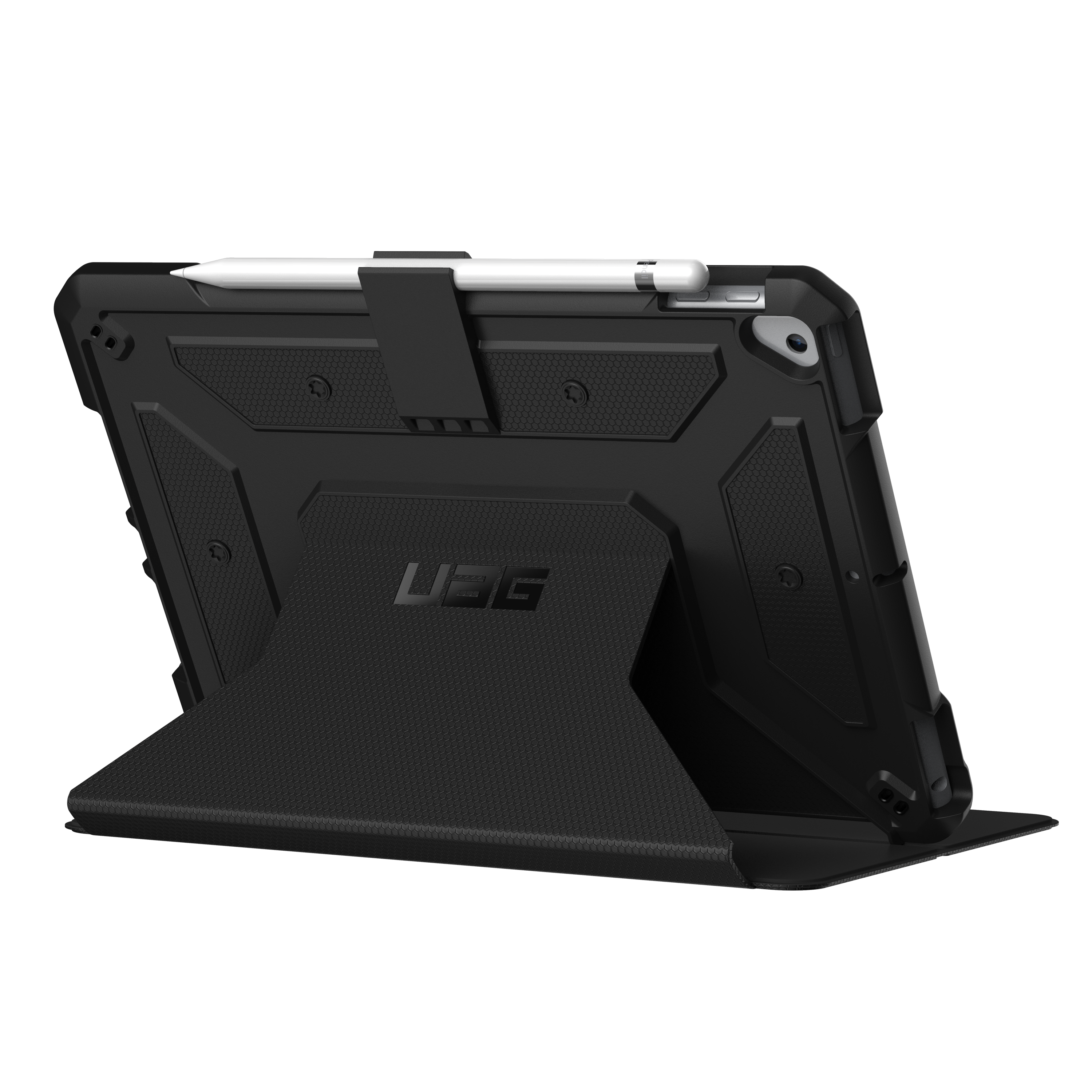 UAG Metropolis Apple Pencil apvalks iPad 10.2" - melns