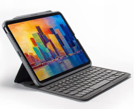 ZAGG Keyboard Pro Keys viedtālruņa apvalks Pad 12.9" Pro 3 / 4 / 5 / 6 - grafīts