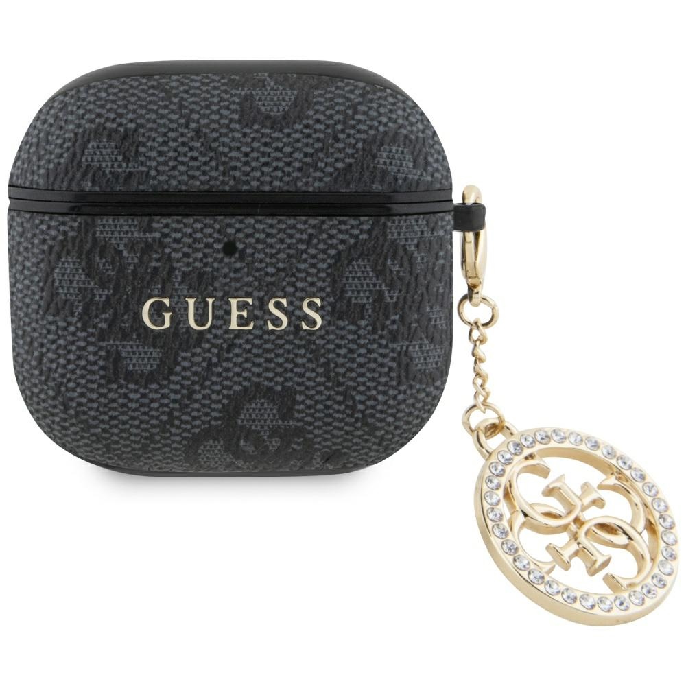 Guess 4G Strass Charm Чехол для AirPods 4 - чёрный