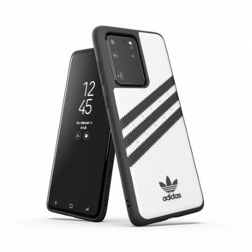Adidas OR veidots apvalks PU Samsung Galaxy S20 Ultra - balta un melna