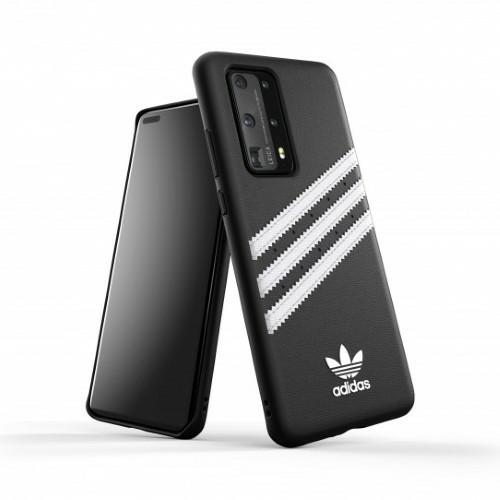 Adidas OR veidots apvalks PU Huawei P40 - melna un balta
